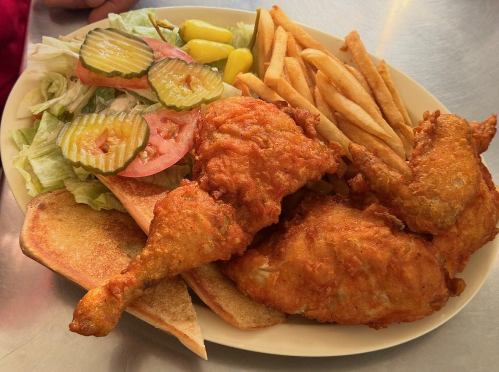 Fried chicken plate